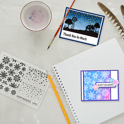Custom Summer Theme PVC Plastic Clear Stamps DIY-WH0631-0443-1