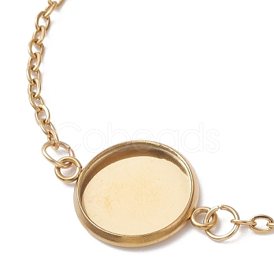 304 Stainless Steel Cable Chain Slider Bracelet Making BJEW-JB12810-02-1