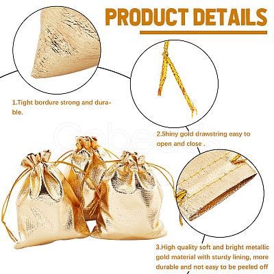 60Pcs Organza Drawstring Bags OP-BBC0001-01C-1