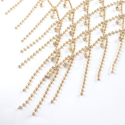 Alloy Full Crystal Rhinestone Mesh Body Chains for Bikini WG36BB6-01-1