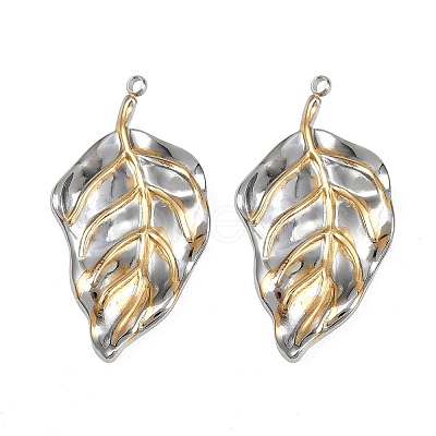 304 Stainless Steel Pendants STAS-L290-53A-GP-1