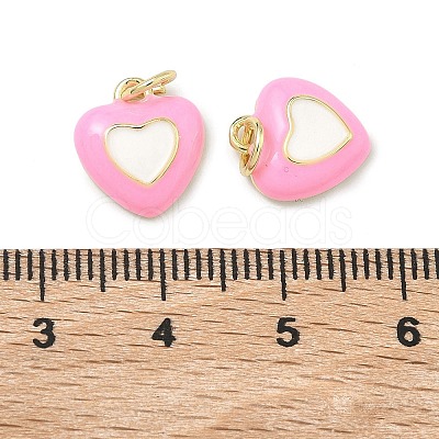 Brass Enamel Pendants KK-B170-01G-04-1