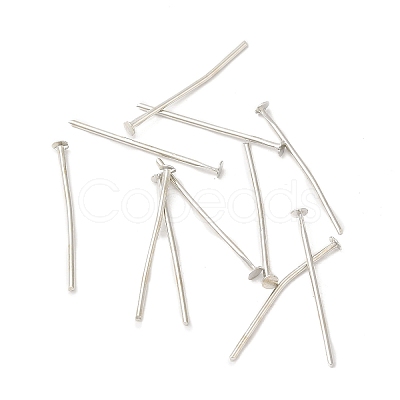 Brass Flat Head Pins X-KK-H446-02P-1