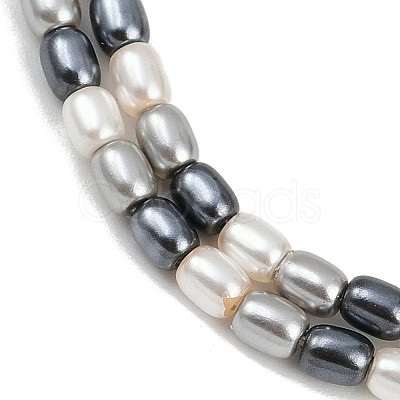 Electroplated Shell Pearl Beads Strands BSHE-H113-06B-02-1