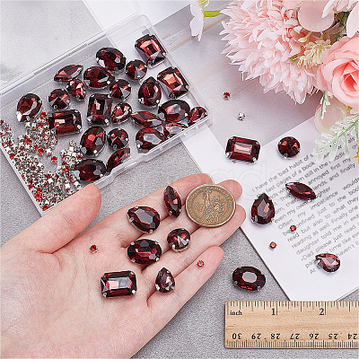 156Pcs 7 Styles Sew on Rhinestone DIY-SP0007-30E-1