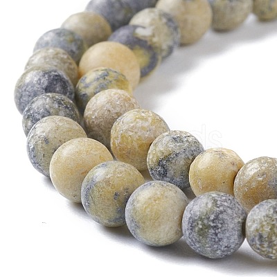 Natural Yellow Turquoise(Jasper) Beads Strands G-H245-02A-1