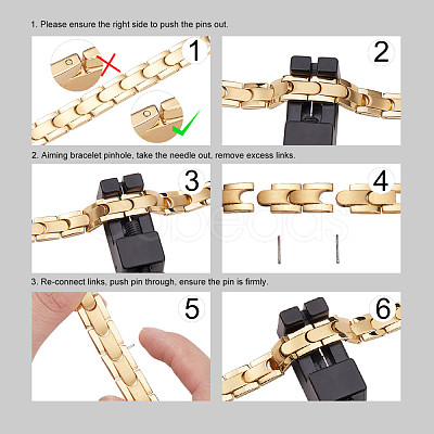 Stainless Steel Watch Band Bracelets JB654B-1
