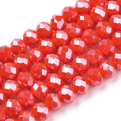 Electroplate Glass Beads Strands EGLA-A034-P3mm-A10-1