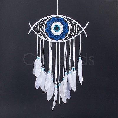 Creative Evil Eyes Dream-catching Decoration Pendant HJEW-K034-02-1