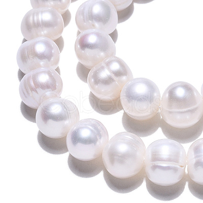 Natural Cultured Freshwater Pearl Beads Strands PEAR-S001-9-10mm-3-1