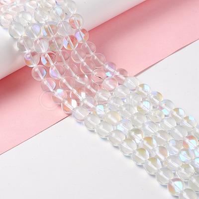 Synthetic Moonstone Beads Strands G-E573-02C-14-1