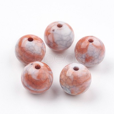 Crackle Acrylic Beads X-MACR-E025-22-10mm-1