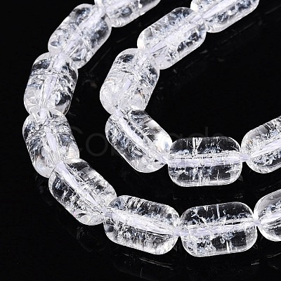 Transparent Crackle Glass Beads Strands GLAA-NH0001-04-A02-1