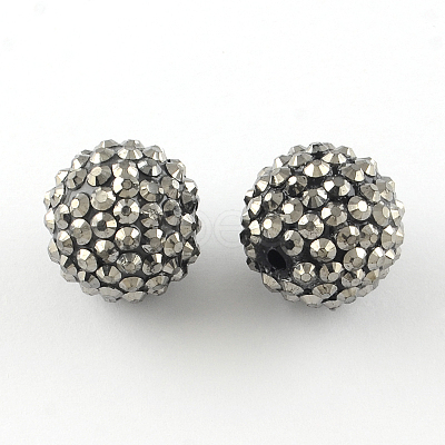 Resin Rhinestone Beads RESI-S315-18x20-02-1