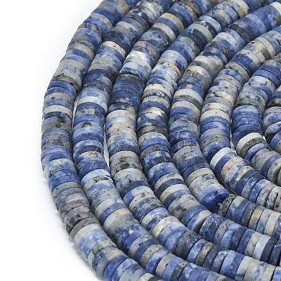 Natural Sodalite Beads Strands G-P575-B26-6x1mm-1