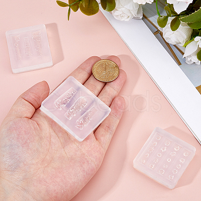 3Pcs 3 Styles Nail Art Silicone Molds MRMJ-FH0001-48-1