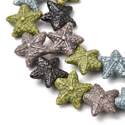 Vintage Handmade Porcelain Beads Strands PR-CBAA37B-04E-1