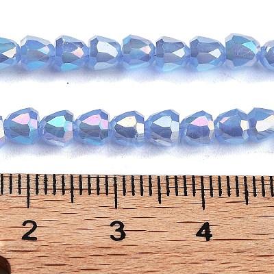 Electroplate Glass Beads Strands EGLA-D030-J4mm-B01-1