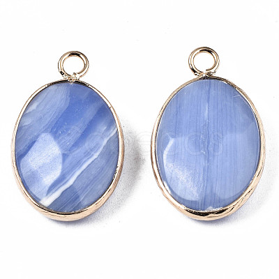 Natural Agate Pendants G-S359-336-1