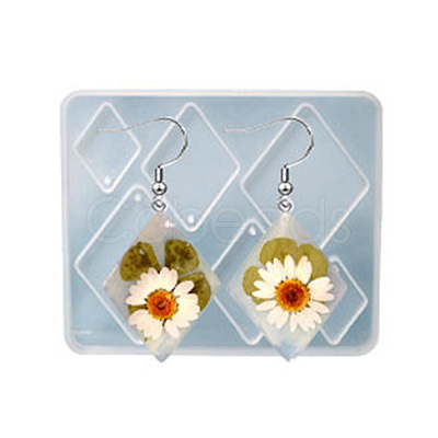 DIY Pendant Silicone Molds DIY-G065-01G-1