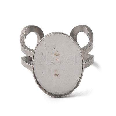 304 Stainless Steel Open Cuff Findings STAS-R123-02I-P-1
