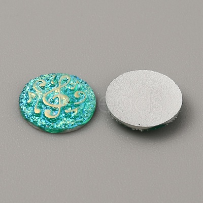 Resin Cabochons CRES-WH0001-49D-1