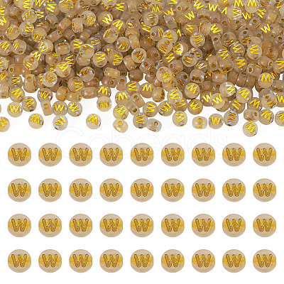50G Luminous Transparent Acrylic Beads OACR-TAD0001-01W-1