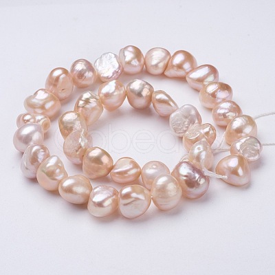 Natural Cultured Freshwater Pearl Beads Strands PEAR-P002-37-1
