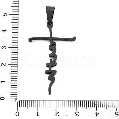 Ion Plating(IP) 304 Stainless Steel Pendants STAS-D179-13B-1