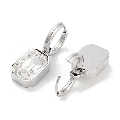 304 Stainless Steel Hoop Earring Hand Polished EJEW-C017-06P-03-1