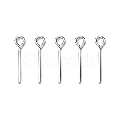 Tarnish Resistant 304 Stainless Steel Eye Pin X-STAS-R045-15mm-1
