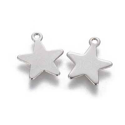 Tarnish Resistant 201 Stainless Steel Charms STAS-L233-031B-P-1