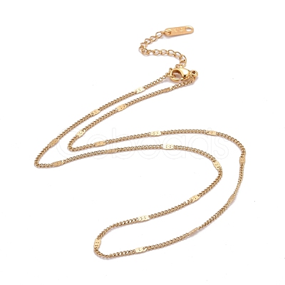 304 Stainless Steel Figaro Chain Necklaces NJEW-JN03487-02-1