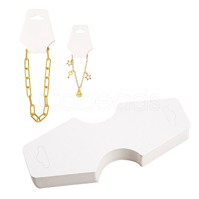 White Necklace Jewellery Displays Cards X-NDIS-ZX002-1