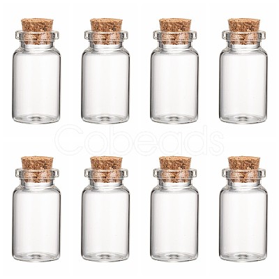 Glass Jar Glass Bottles Bead Containers AJEW-S074-02B-1