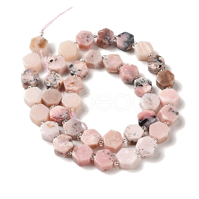 Natural Pink Opal Beads Strands G-P534-A10-02-1