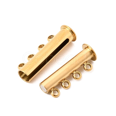 304 Stainless Steel Slide Lock Clasps STAS-F350-05C-G-1