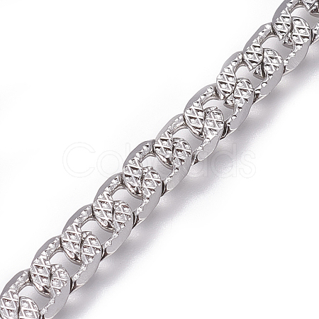667 Stainless Steel Cuban Link Chains CHS-L020-046A-P-1-1