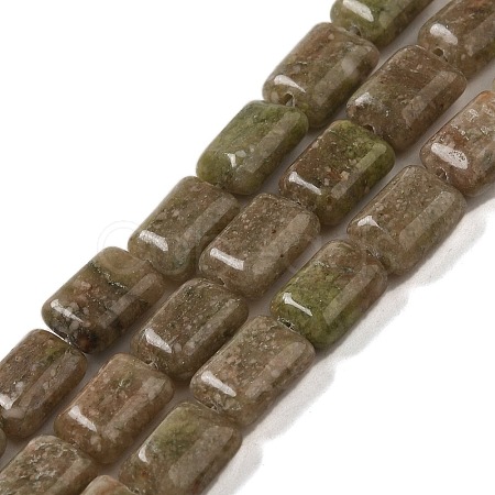 Natural China Unakite Beads Strands G-G085-A27-01-1