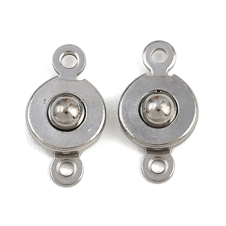 304 Stainless Steel Snap Clasps STAS-K311-03P-1