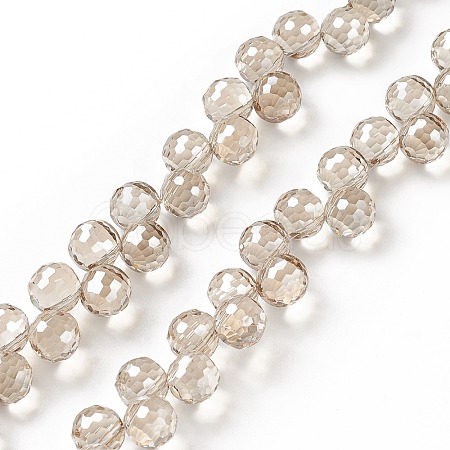 Transparent Glass Beads Strands GLAA-G096-01E-1