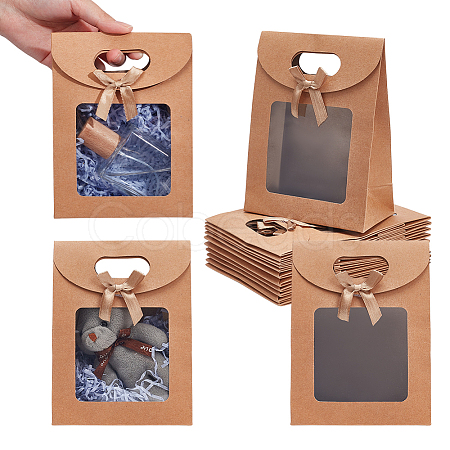 Blank Kraft Paper Bags ABAG-WH0032-18-1