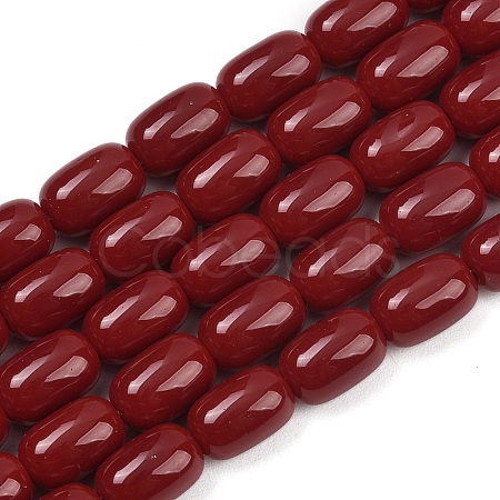 Opaque Glass Beads Strands X-GLAA-Z015-02G-1