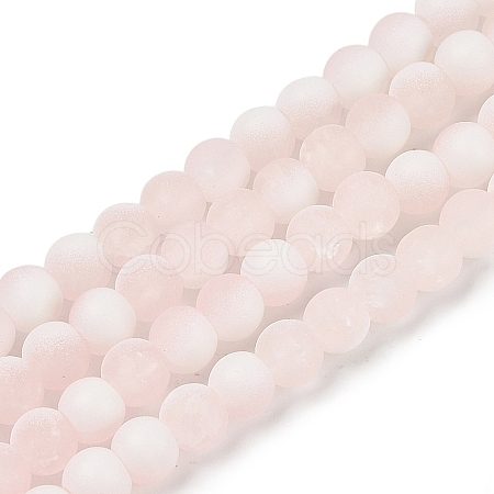 Frosted Crackle Glass Beads X1-GLAA-U001-8mm-M12-1