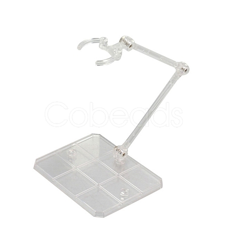 Plastic Stand Base Action Figure Display Holder ODIS-WH0018-87B-1