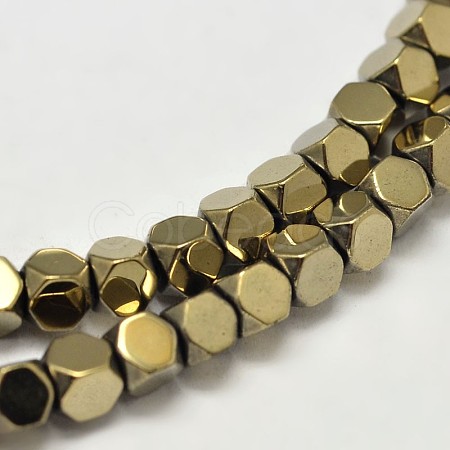 Electroplate Non-magnetic Synthetic Hematite Beads Strands G-I175-08-1