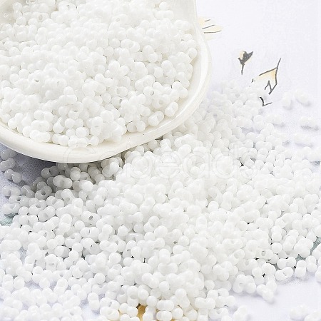 Baking Paint Glass Seed Beads SEED-A033-04M-1