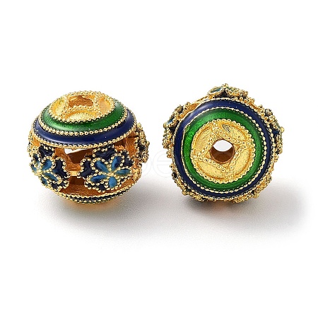 Alloy Enamel Beads ENAM-B001-08L-02-1