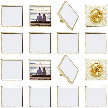 20 Boxs Sublimation Blank Brooch Pins FIND-SP0004-09B-1