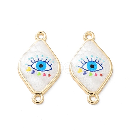 Rack Plating Alloy Enamel Connector Charms FIND-C050-12B-02G-1